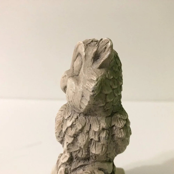 Vintage A Santini Resin Owl Sculpture Classic Figure Made in Italy 4.5 Inch Tall - Picture 5 of 16